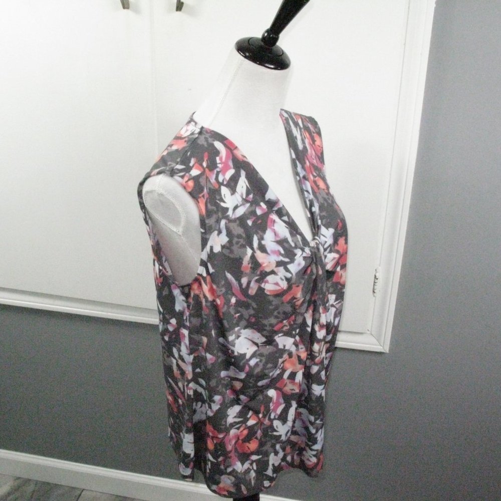 Apt. 9 Pleated Knot Neckline Sleeveless Top Size PXL - Picture 5 of 5